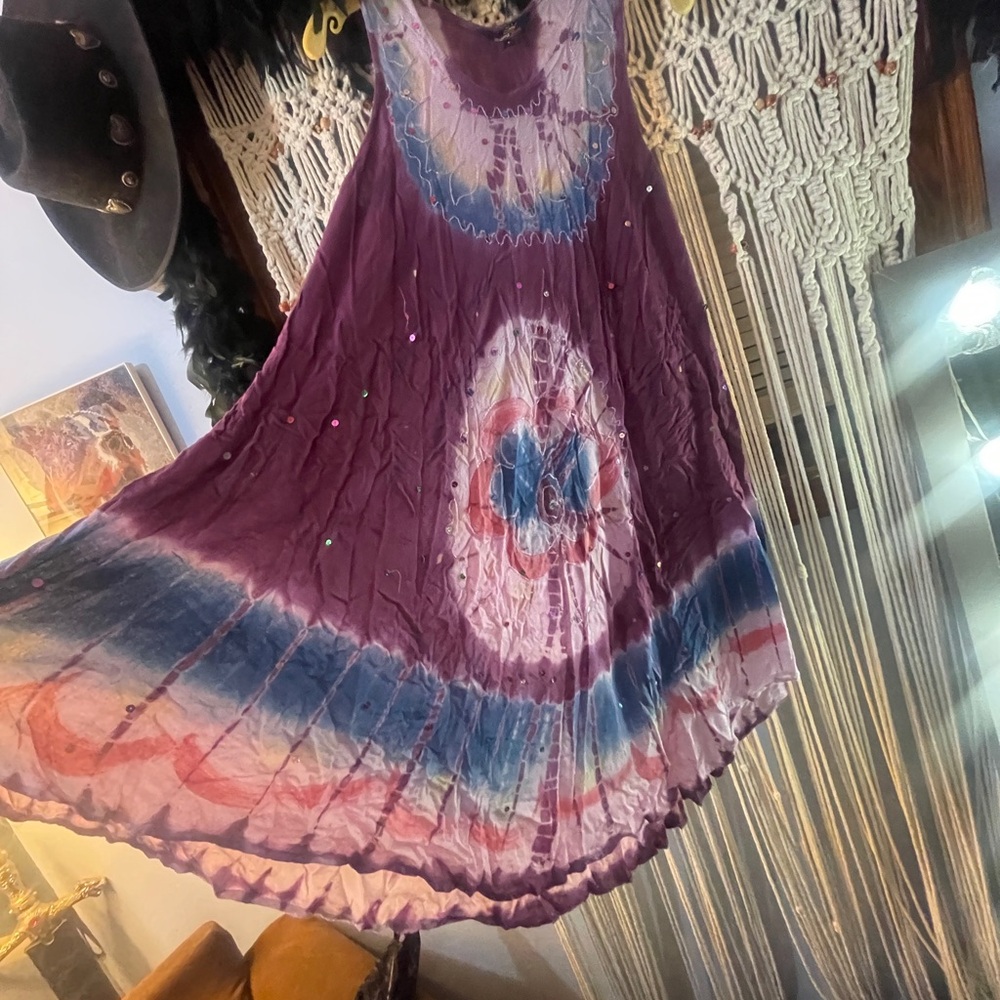 Riviera Sun Purple Tie-Dye Dress